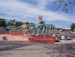 2000 Installing pedestrian bridge at Westfield and College